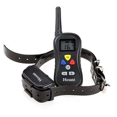 Hount Stimulation Rechargeable Waterproof Dog Remote 400m Training Collar